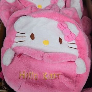 Hello Kitty Pink Plush Backpack